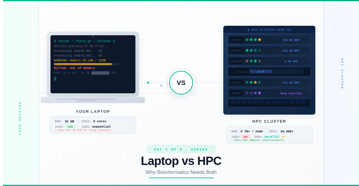 Laptop vs HPC: Scaling Computational Biology
